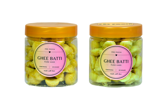 Pure Cow Ghee Diya Batti / Cow Ghee Cotton Wicks/ Pooja Batti/ Jyot Batti (70 Ghee Batti)